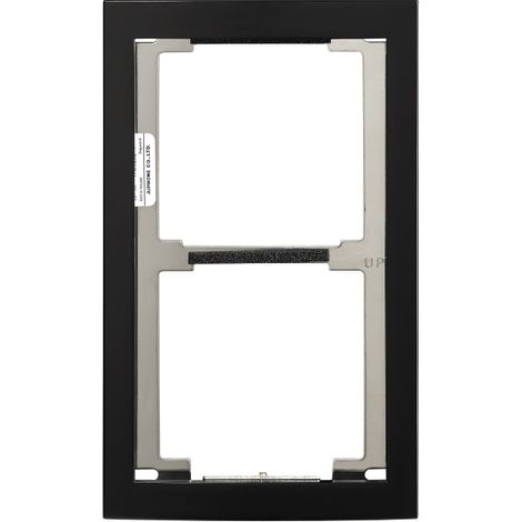 Façade finition noire satinée cadre 2 modules 200440 - AIPHONE GF2FB