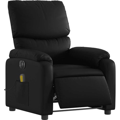 Massagesessel Elektrisch Schwarz Kunstleder vidaXL (1/5)