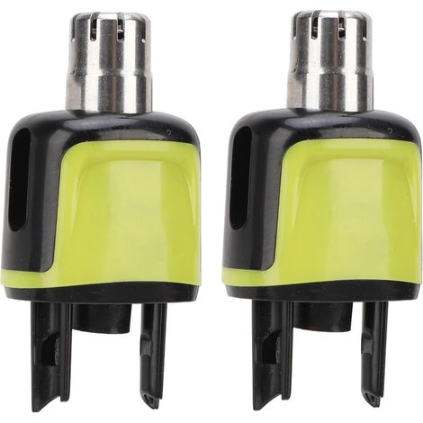 Lot de 2 têtes de rechange pour tondeuse à poils de nez, accessoire de coupe précis compatible avec les modèles QP25xx, QP26XX, QP65XX et QP66XX.