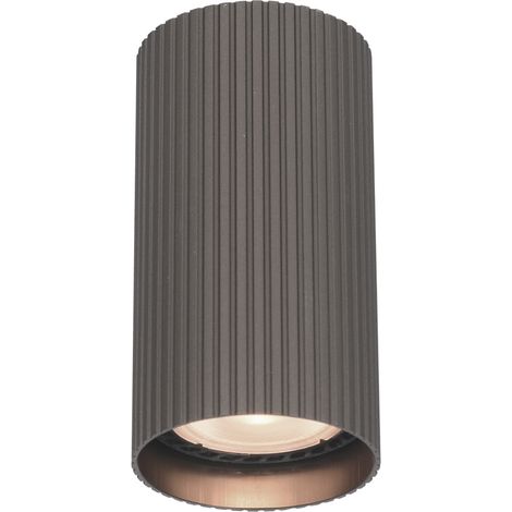 Spot plafond moderne brun rond 10cm GU10 Italux-RILOK