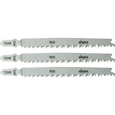 Stichsägeblätter Säge Schneidblätter T-Schaft T234X für Holz Kunststoff 3er Set (1/4)