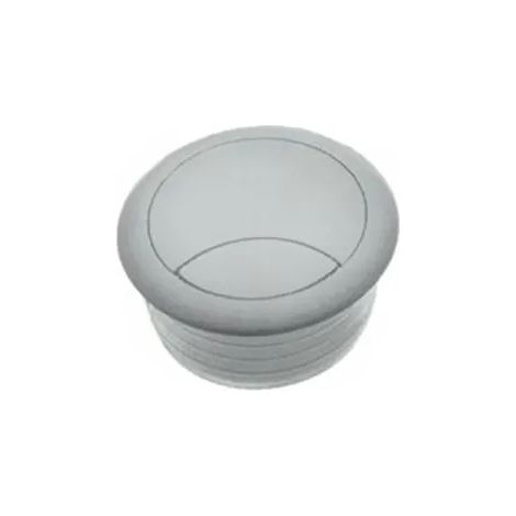 BOCCHETTA PASSACAVO D.60 PLASTICA COLOR ALLUMINIO