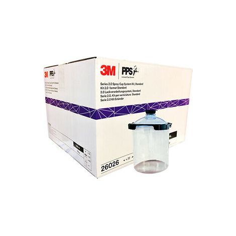3M 26026 KIT TAZZE MONOUSO PPS 2.0 650 ml