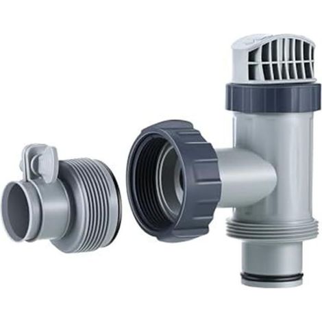 La vanne à piston HpLive avec raccord de tuyau de type B convient aux piscines Intex et constitue une pièce de rechange pour les piscines hors sol et les pompes de filtre à sable de piscine. (1/5)