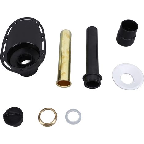 Kit di installazione per scarico vasca da bagno freestanding in acciaio inox con tubature.