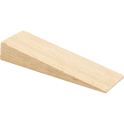 WAGNER Fermaporta CONEO DELLA PORTA LEGNO - Set da 4 pezzi - 70 x 22 x 12 mm I Cuneo da inserire sotto I Fermaporta in legno di faggio massiccio - 15690004 (1/5)