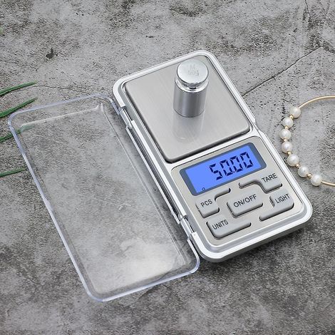 Präzise Taschenwaage, 200 g Kapazität, 0,01 g Genauigkeit, Tara-Funktion, ideal für Küche, Café, Schmuck- und Pharmaindustrie. (1/4)