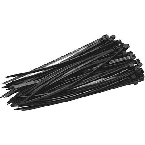Kabelbinder Strend Pro CT66BL, 250x4,8 mm, 50 Stk., schwarz, Nylon, Bindeband