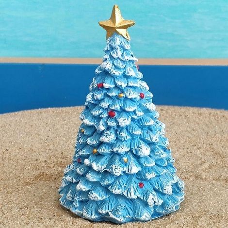 Arbre De Noël Décoration Aquarium - Résine - Pour Paysage Aquatique - Vert - 1 Pièce (1/5)