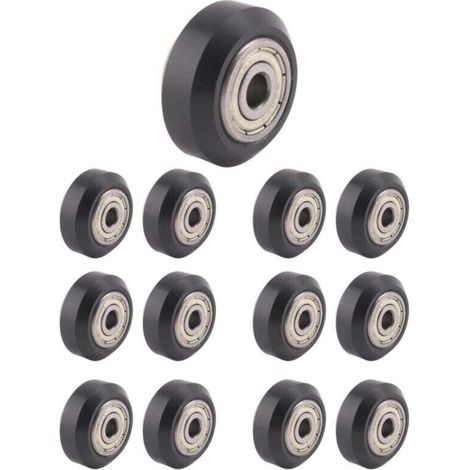 [13 PièCes SéRies / Paquets] Imprimante 3D POM Poulie Roues 625Zz Roulement LinéAire Ulley Rouleau de Roue Ronde Passive pour CR10, 3
