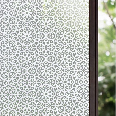 (30x300cm) Electrostatic Privacy Window Film, Adhesive, Blackout, Frosted Glass Film, Decorative for Bathroom and Home (1/5)