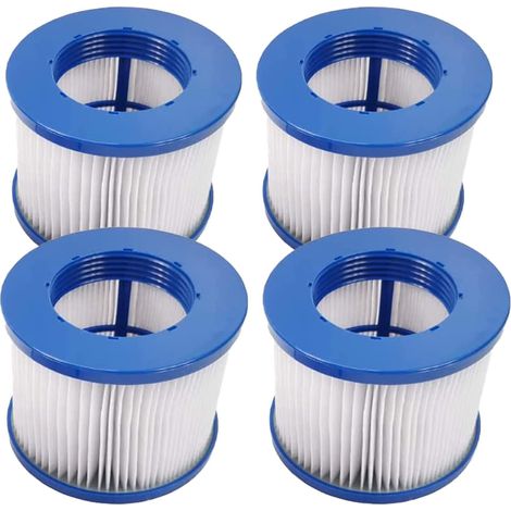 Infinite Screw-in Spa Filter Cartridges, Screw-in Spa Filter, 75 x 100 mm Filter, Screw-in Spa Filter for Lumix, Filter Cartridge for Clever Spa, Spa Filter. (Blue-4)