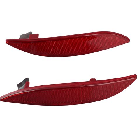 Pair de Reflecteurs de Feu pour RENAULT MEGANE MK3 (2008-2013) - ABS Rouge - 265650004R/265600004R (1/5)