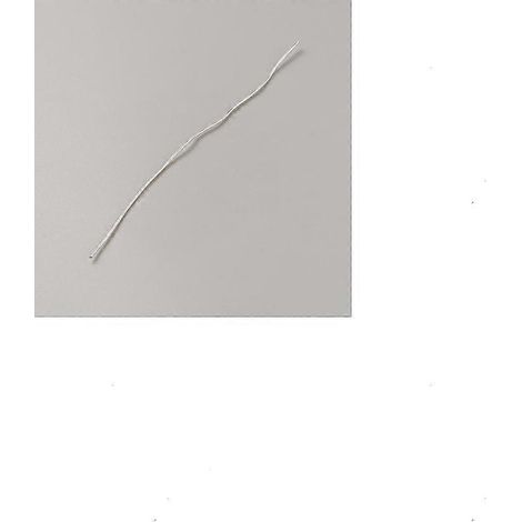 Fil de laiton rond argenté, calibre 18 (1 mm), rouleau de 10 m (32,81 pieds)