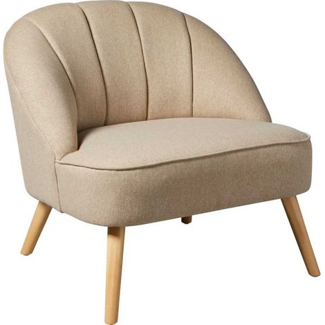 Fauteuil Design "Naova" 78cm Beige