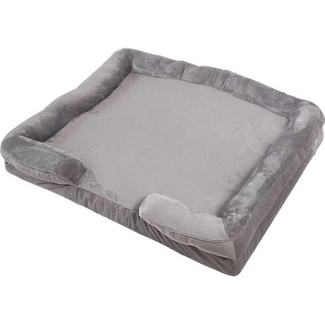 Canapé-lit orthopédique lavable pour chien, avec housse amovible, taille XL. (1/5)