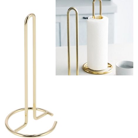 Einfacher und moderner Papierhandtuchrollenhalter aus Metall, ideal für Küche, Wohnzimmer oder Couchtisch. (1/5)