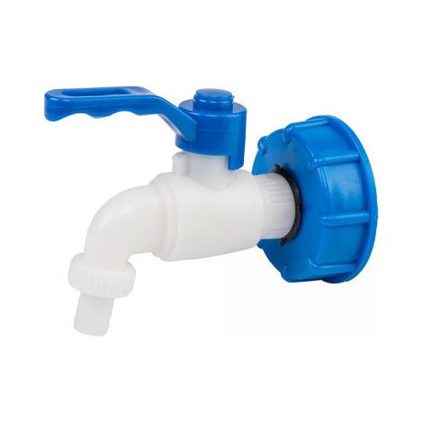Vanne pour cuve à eau IBC GW S60x6 avec robinet 1/2" (1/2)