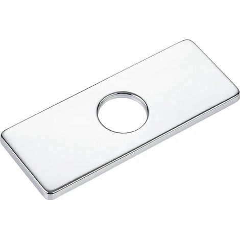 Plaque de finition en acier inoxydable (5 pièces) pour robinet (1/5)