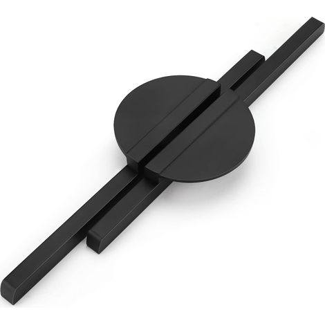 Ccykxa – Lot de 2 poignées de meuble noir – Entraxe 128mm – Alliage d'aluminium – Longueur 230mm – Forme demi-cercle – Vis M4 incluses