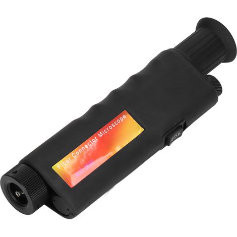 Microscope d'inspection à fibre optique 200X étanche à l'eau et à la poussière, loupe d'extrémité de fibre optique portable pour SC FC ST LC (1/5)