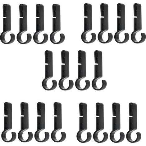Clip para casco, clip para casco de seguridad, clip para hebilla de faro, clip antideslizante para diadema, gancho de clip duradero y estable, para exteriores 20