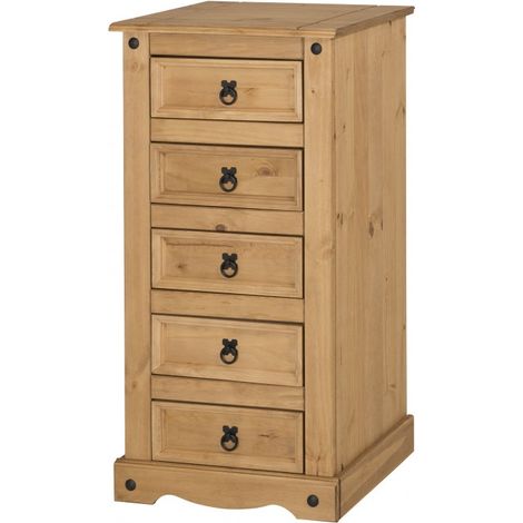 Corona 5 Drawer Narrow Chest (1/4)