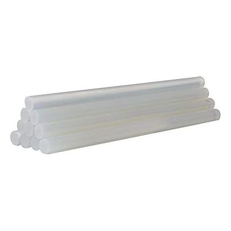 Lot 10 bâtons colle thermofusible 100W – 10x200mm – transparent – DIY / artisanat / bureau / maison