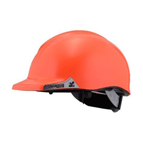 Casco de albañil "CT-1" homologado color naranja fluorescente NZI (1/2)