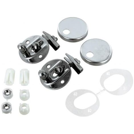 Ideal Standard – Charnière de remplacement IS Connect Softclosing – Accessoire de fixation pour abattant – Pour bois dur – Surface chromée brillante (1/3)