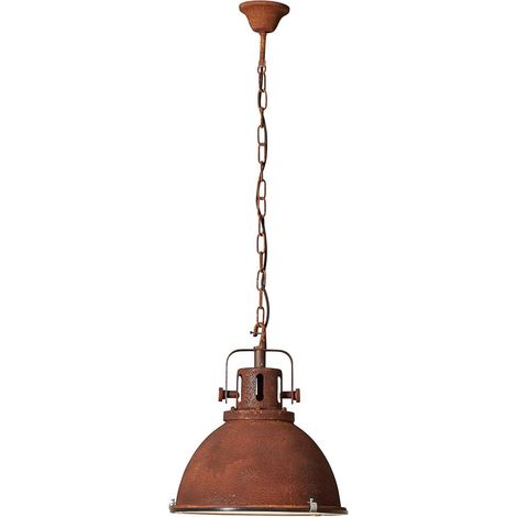 BRILLIANT Lampe Jesper Pendelleuchte 38cm Glas rostfarbend 1x A60, E27, 60W, geeignet für Normallampen (nicht enthalten) Kette ist kürzbar
