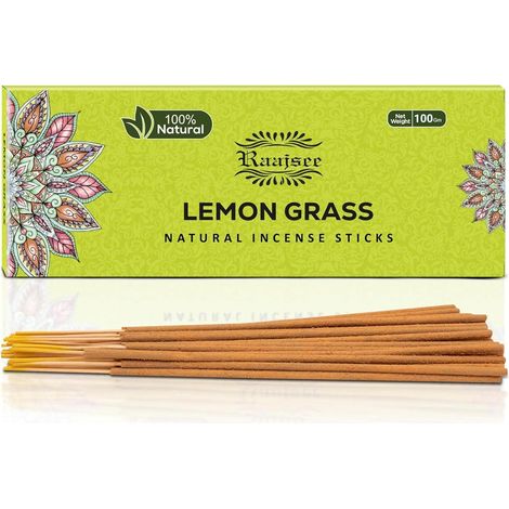 Raajsee Zitronengras Natürlich Räucherstäbchen 100g Handgerollt Aromatherapie (1/5)