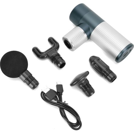 Mini masseur musculaire électrique rechargeable USB, relaxation corporelle portable bleu, stimulateur de fascia anti-fatigue (1/5)