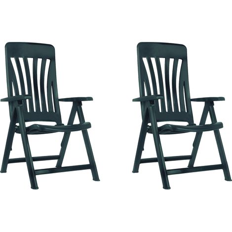 Sillones reclinables Blanes garbar plástico gris (Pack de 2) (1/5)