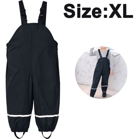 Pantalon de pluie imperméable et anti-salissures pour enfants, garçons et filles