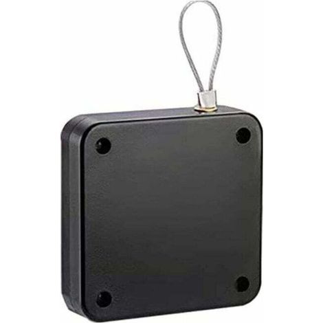 Ferme-porte automatique silencieux à cordon pour porte coulissante, tampon ménager sans poinçonnage, réglable, supporte environ 20 kg, fermeture automatique (1/4)
