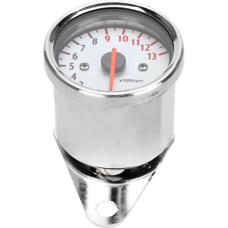 Compteur de vitesse Moto LED 12V Universel Tachymètre Électronique Jauge 13000 tr/min (1/5)