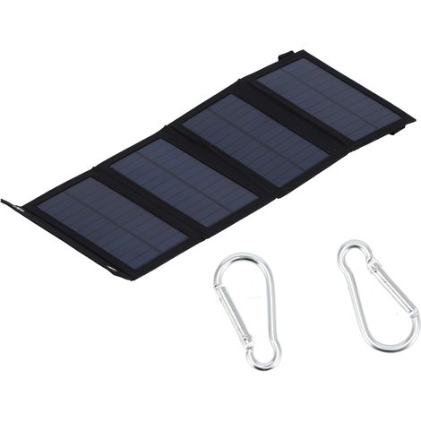 Kit de panneau solaire 10 W, chargeur solaire portable et pliable étanche pour les voyages en extérieur.