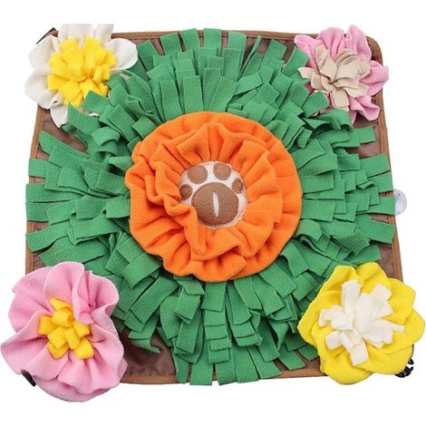 Jouet à mâcher Snuffle Dog Toys, peluche fleur, jouet distributeur mignon, jouet à mâcher résistant aux mâchouillages (1/5)