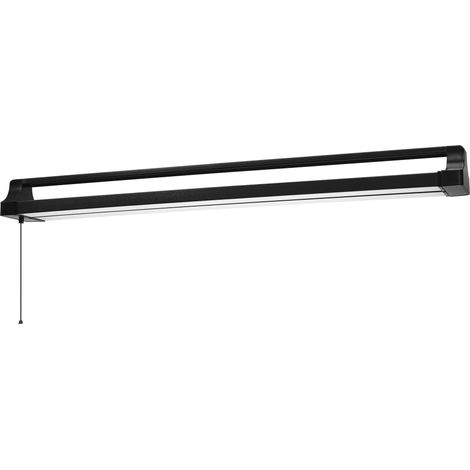 OSRAM Plafonnier de bureau OFFICE LINE noir avec corps lumineux orientable et interr. à tirette, longueur 1,1 m, 42 W/4000 lm, blanc froid (4000 K) pour l’éclairage de bureaux jusqu’à 30 m², IP20 (1/5)