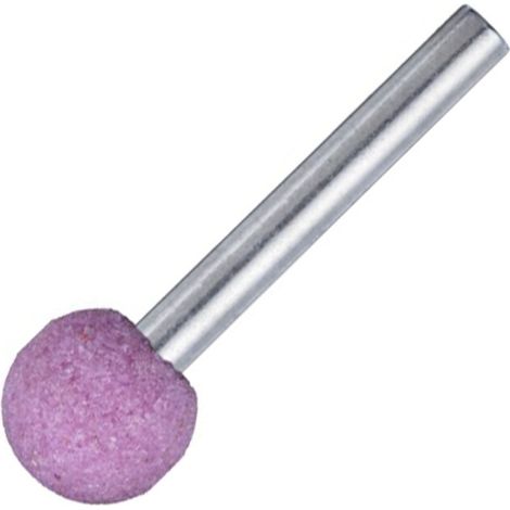 20 Stk. Schleifstifte KU Kugelform EKR für Stahl 16mm Schaft 6mm Korn 46