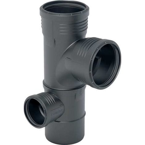 Geberit Silent-PP Kombi-Eckabzweig MAX 87,5 Grad, links, DN100/90/50 (1/5)