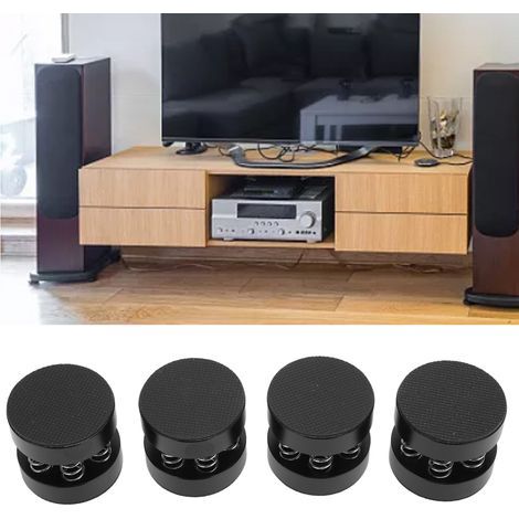 puntas de aluminio para aislamiento de altavoces, plataforma amortiguadora de resortes, soporte antivibración, 9 kg. (1/5)