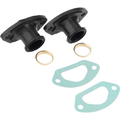 2 pièces pour tronçonneuse : kit collecteur d'échappement et d'admission avec joints toriques pour modèles 45 cm³ et 52 cm³. (1/5)