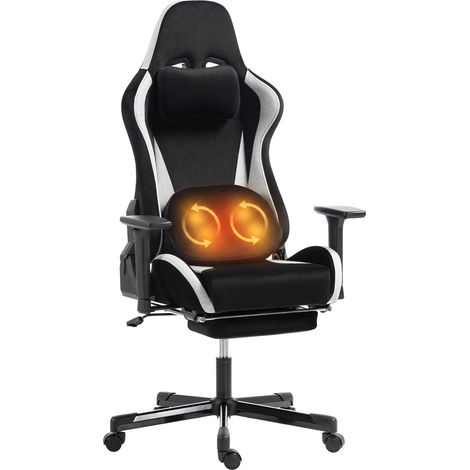 Poltrona gaming, ergonomica, 70,5 x 73 x 137,5 cm, nero (1/5)