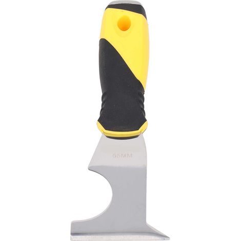 Couteau à enduire polyvalent racleur décapant acier inox 420 lame épaisse 1.4mm manche antiglisse trou suspension 6.5cm pour auto renovation cuisine (1/5)