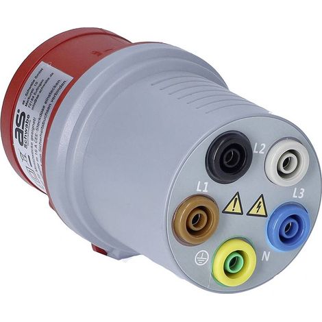 AS Schwabe Adattatore per misurazioni Presa di sicurezza da 4 mm - Spina CEE 16 A 5 poli (1/4)