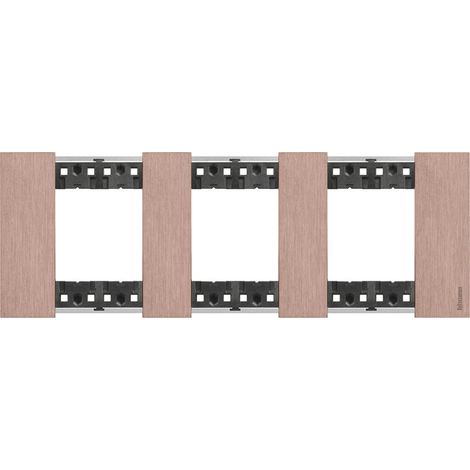 Living Now plaque cuivre 3X2 modules 71V BTICINO BTKA4802M3ZM