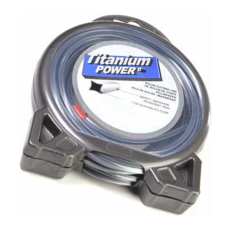 Fil Titanium 3,5 mm x 6 m. Carré. Bi-matière. Blister. Fil débroussailleuse (1/5)
