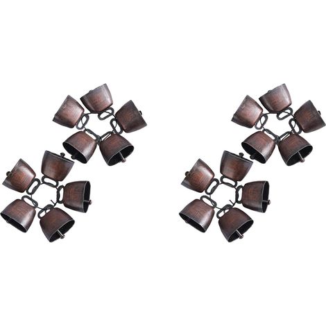 20 Pièces Cloches en Cuivre pour Vache, Cheval, Mouton, Pâturage, Bétail, Animaux de Ferme, Cloche en Bronze Bruyante, Petites Cloches en Laiton (1/5)